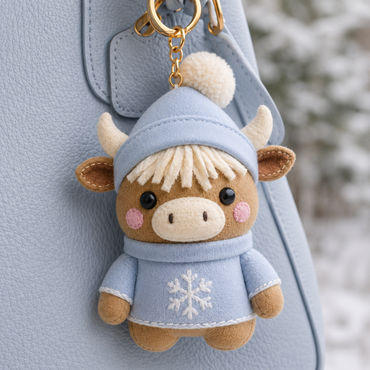 Highland Cow Keychain Sewing Pattern